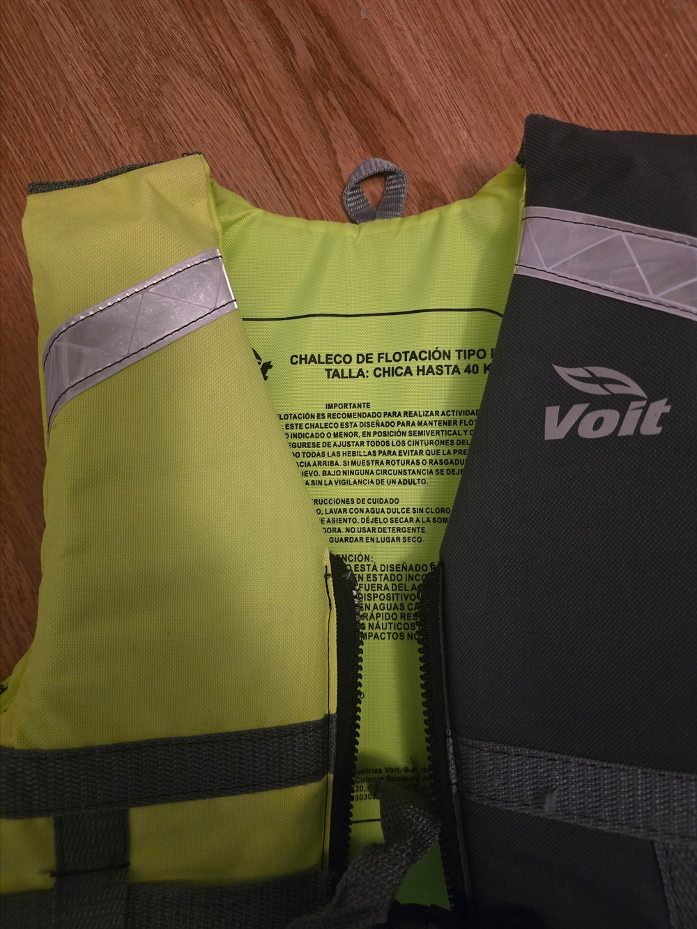 Volt Electric Yellow and Black Child Life Jacket - High Visibility Vest - Picture 2 of 4